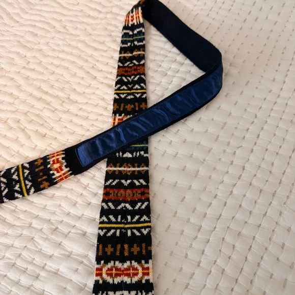 Rare Anonymous Ism Knitted Necktie 100% Wool Made In Japan Men's Tie